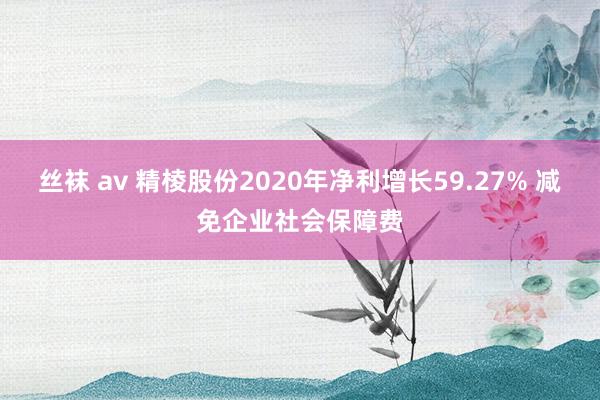 丝袜 av 精棱股份2020年净利增长59.27% 减免企业社会保障费