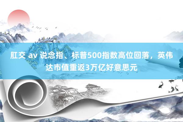 肛交 av 说念指、标普500指数高位回落，英伟达市值重返3万亿好意思元