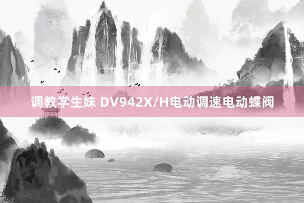 调教学生妹 DV942X/H电动调速电动蝶阀