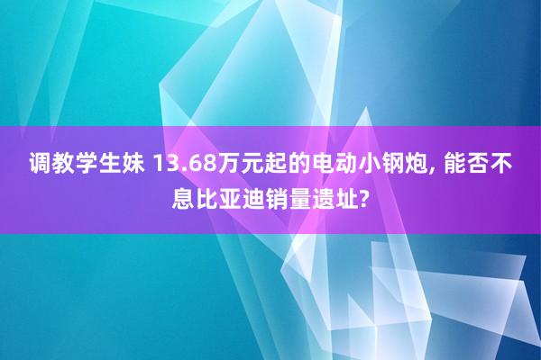 调教学生妹 13.68万元起的电动小钢炮， 能否不息比亚迪销量遗址?