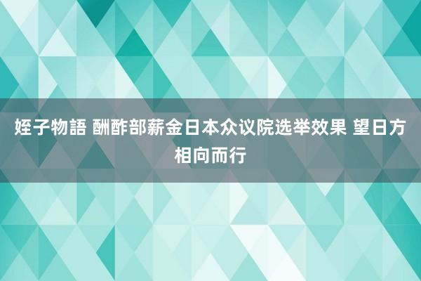 姪子物語 酬酢部薪金日本众议院选举效果 望日方相向而行