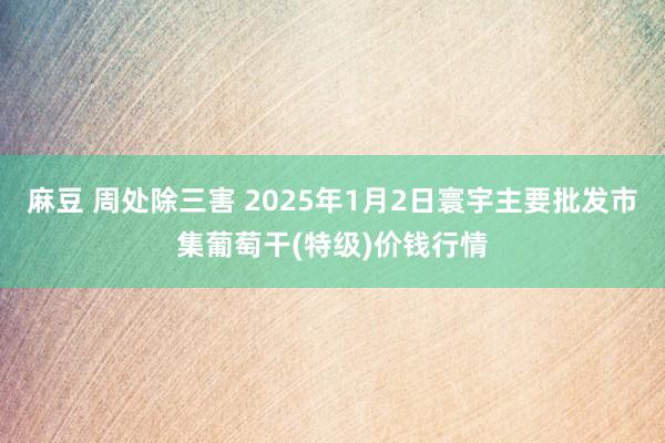 麻豆 周处除三害 2025年1月2日寰宇主要批发市集葡萄干(特级)价钱行情