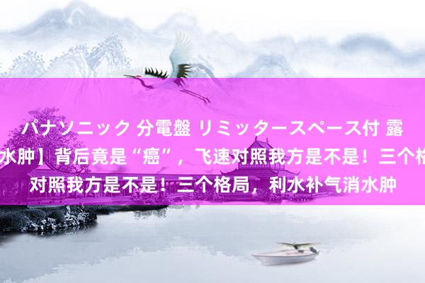 パナソニック 分電盤 リミッタースペース付 露出・半埋込両用形 【水肿】背后竟是“癌”，飞速对照我方是不是！三个格局，利水补气消水肿