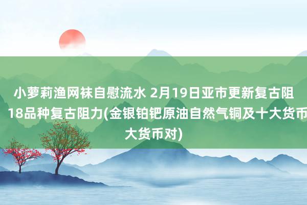 小萝莉渔网袜自慰流水 2月19日亚市更新复古阻力：18品种复古阻力(金银铂钯原油自然气铜及十大货币对)