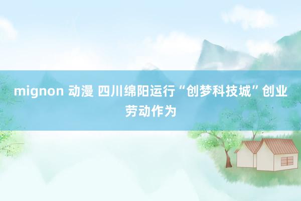 mignon 动漫 四川绵阳运行“创梦科技城”创业劳动作为