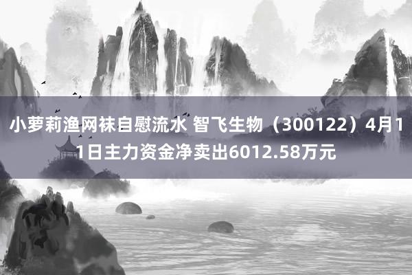 小萝莉渔网袜自慰流水 智飞生物（300122）4月11日主力资金净卖出6012.58万元